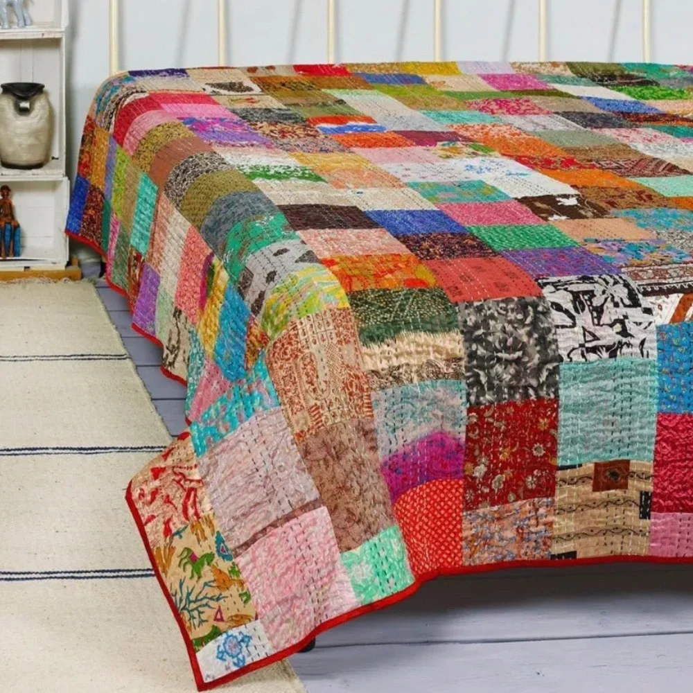 Vintage Handmade Patchwork Quilt